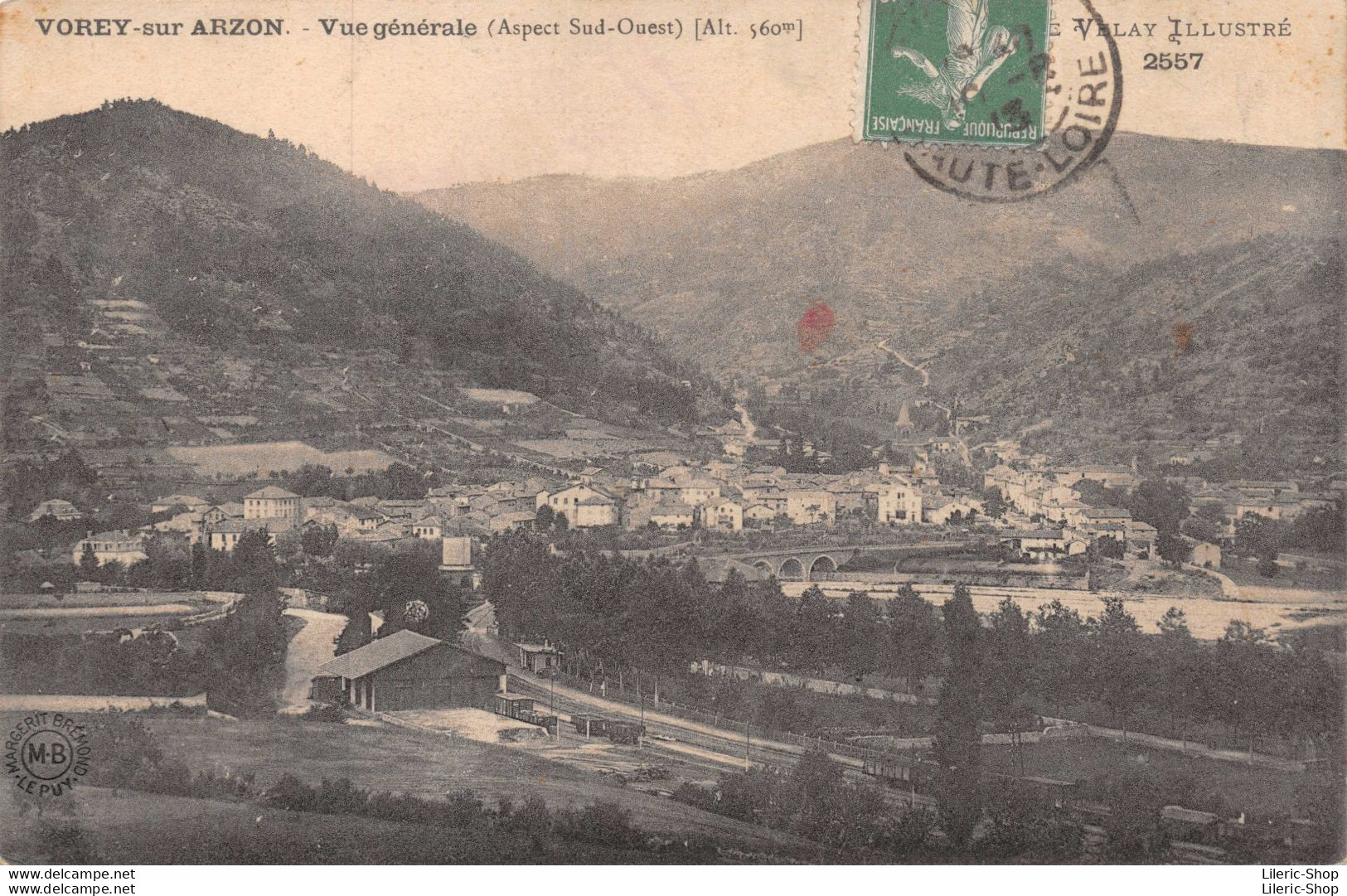 [43] VOREY-SUR-ARZON - Vue Générale (aspect Sud Ouest) Cpa 1913 ♦♦♦ - Autres & Non Classés