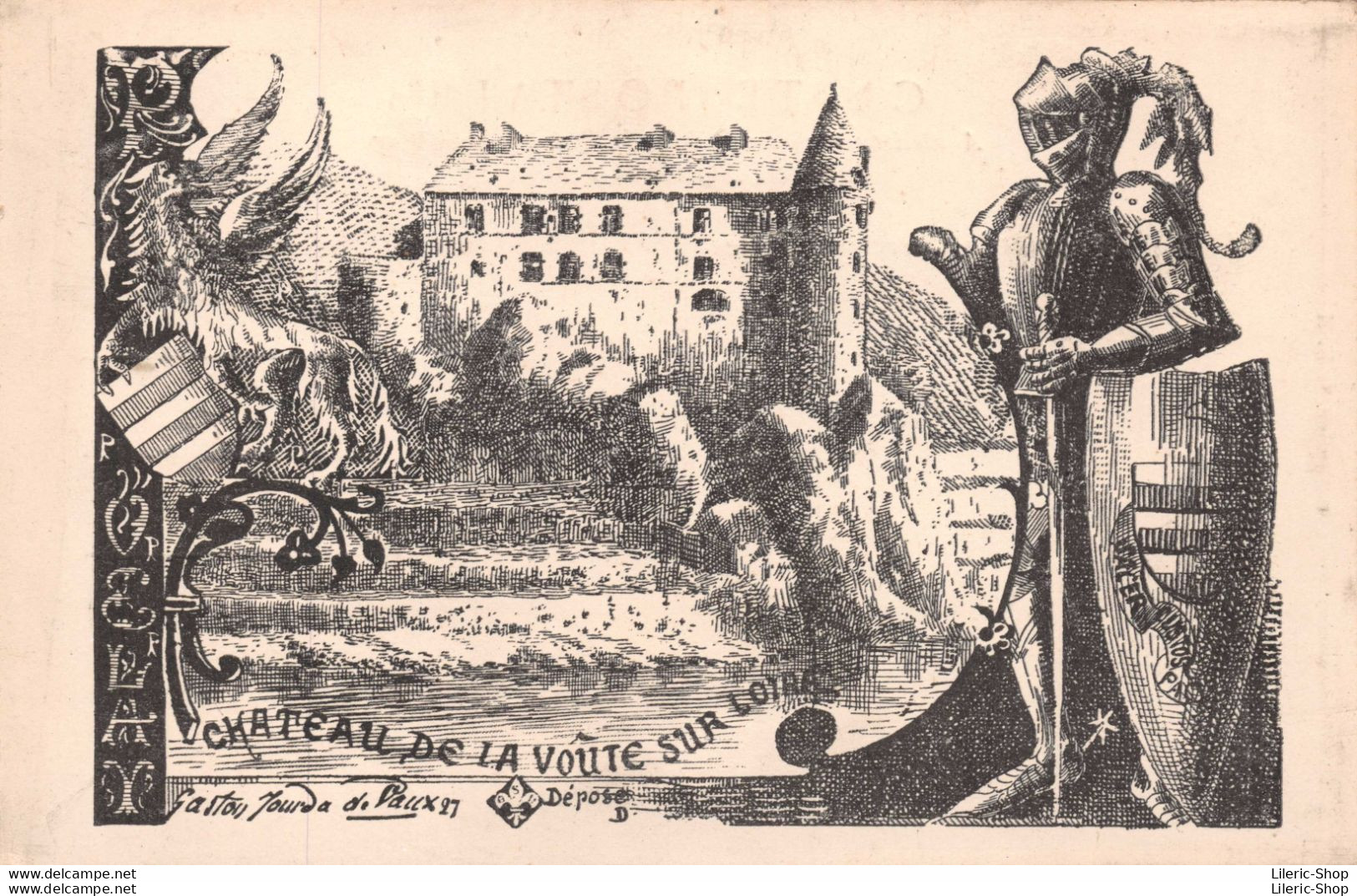 [43] Château De LA VOÛTE SUR LOIRE - Illustrateur Gaston Jourda De Vaux - Collection S.E.H Cpa ♥♥♥ - Other & Unclassified