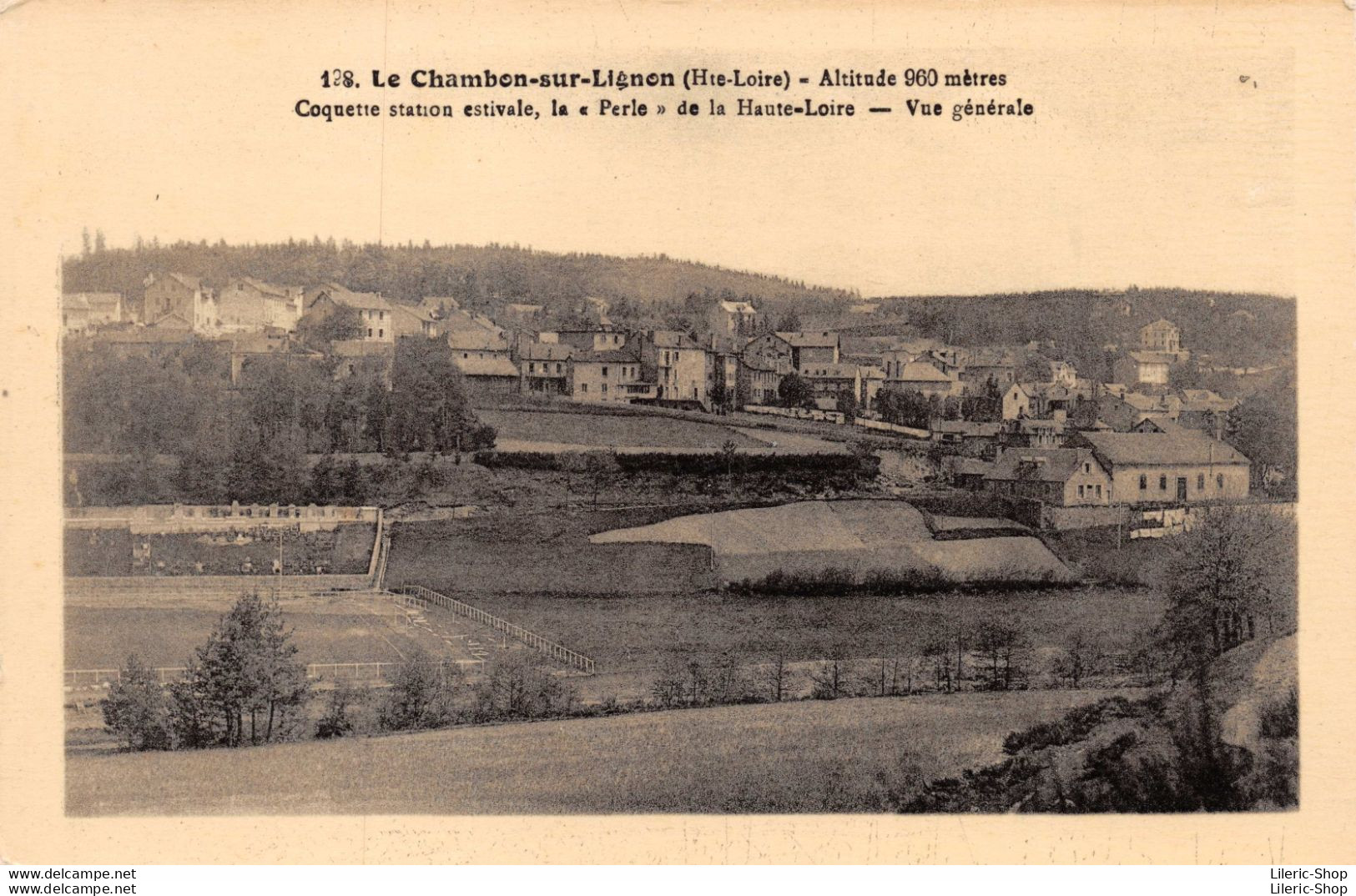 [43] LE CHAMBON SUR LIGNON  - Vue Générale Du Village -  CPSM  ± 1950  - Edit. BERTHEAS, TENCE ♥♥♥ - Le Chambon-sur-Lignon