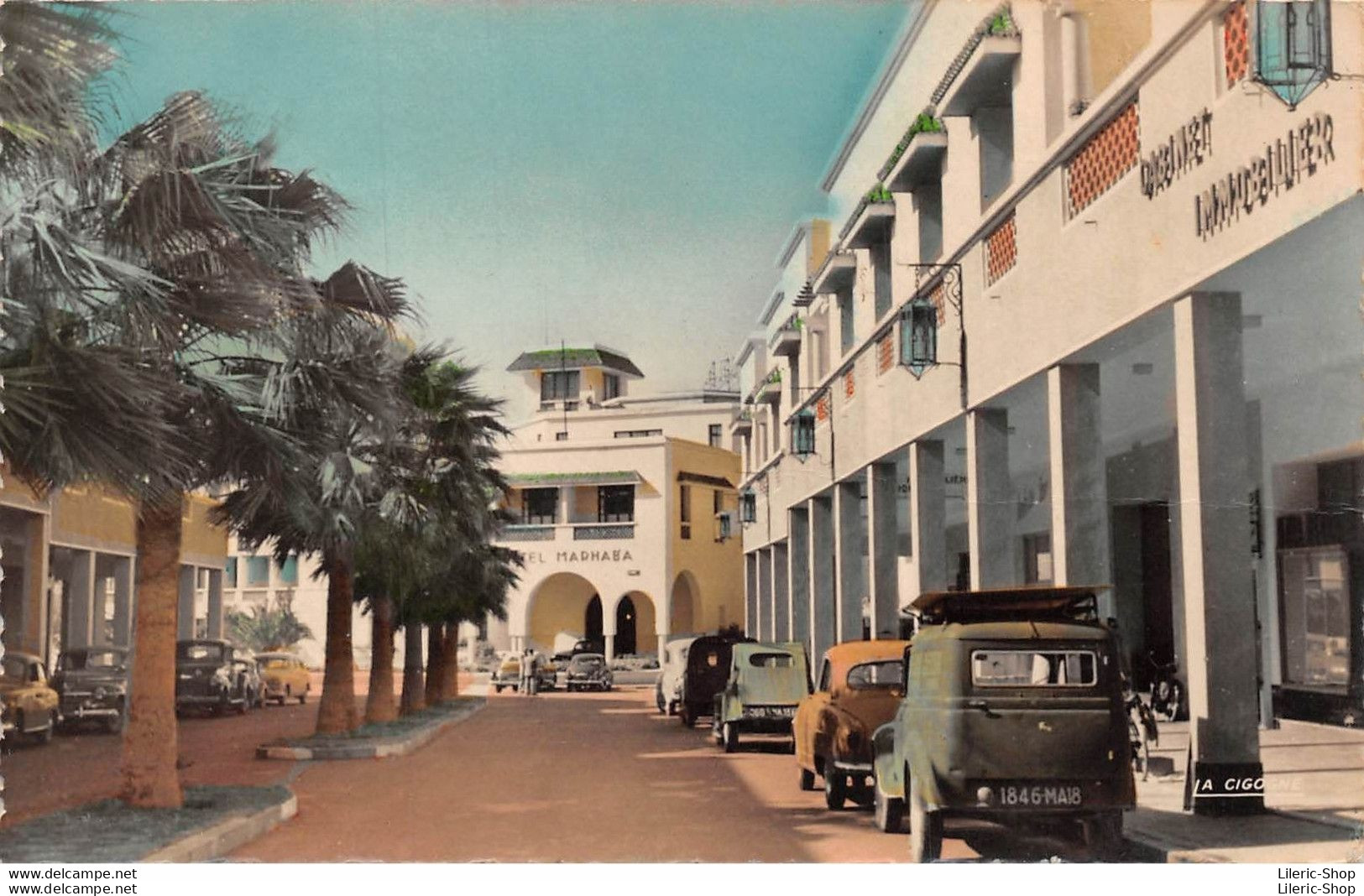 Maroc > Agadir - Avenue Nicolas Paquet (voiture 2CV JUVA 4) - Hôtel MARHABA Cpsm PF 1957 ♣♣♣ - Agadir