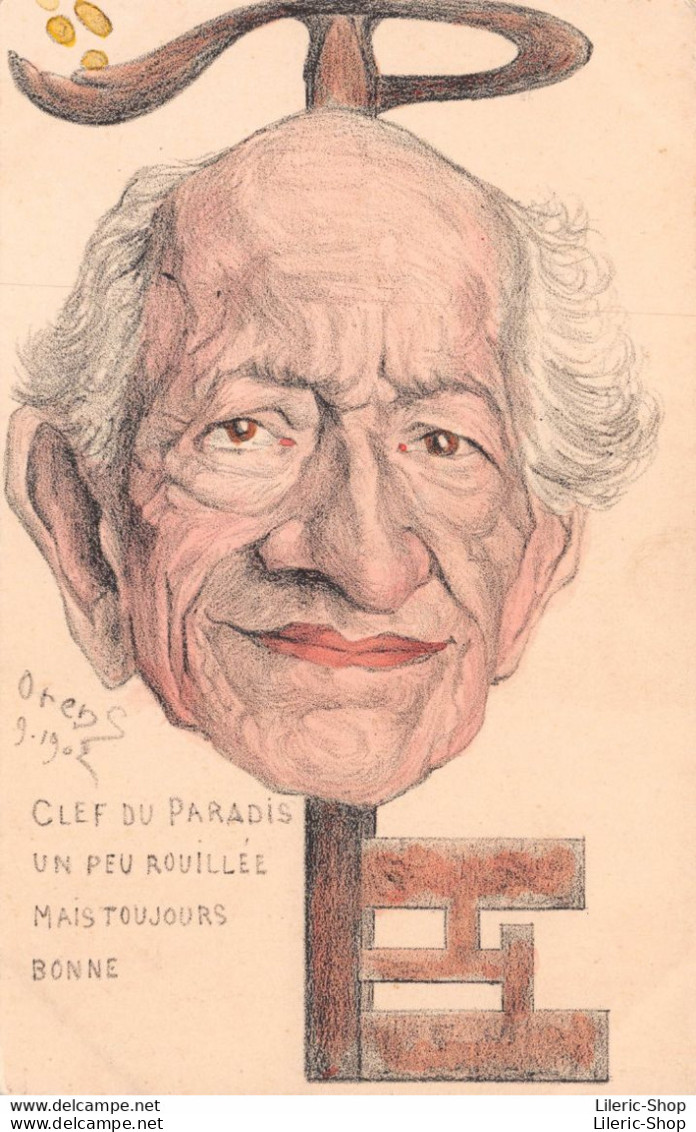 PORTRAIT DU PAPE LEON XIII PAR ORENS DENIZARD - CARTE PRECURSEUR 1902 ♥♥♥ - Satiriques