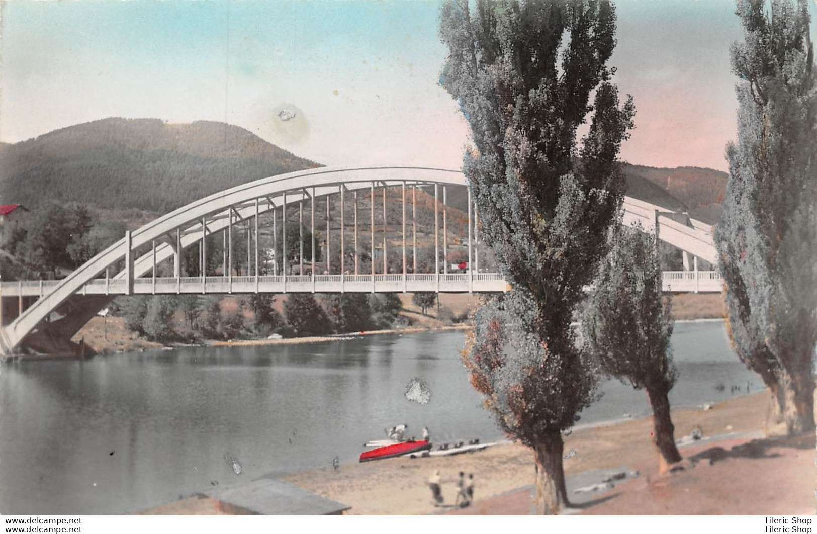 [43] BAS-EN-BASSET - PONT SUR LA LOIRE - CANOË - PEDALOS ÉDITION BOURGIER, BAS EN BASSET CPSM PF DENTELEE 1952 ♦♦♦ - Other & Unclassified