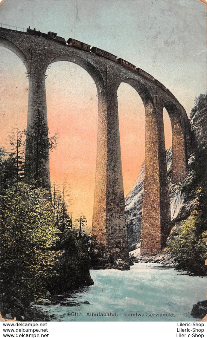 SCHWEIZ -GR -ALBULABAHN -LANDWASSER VIADUKT BEI FILISUR  - 1908 ♦♦♦ - Filisur