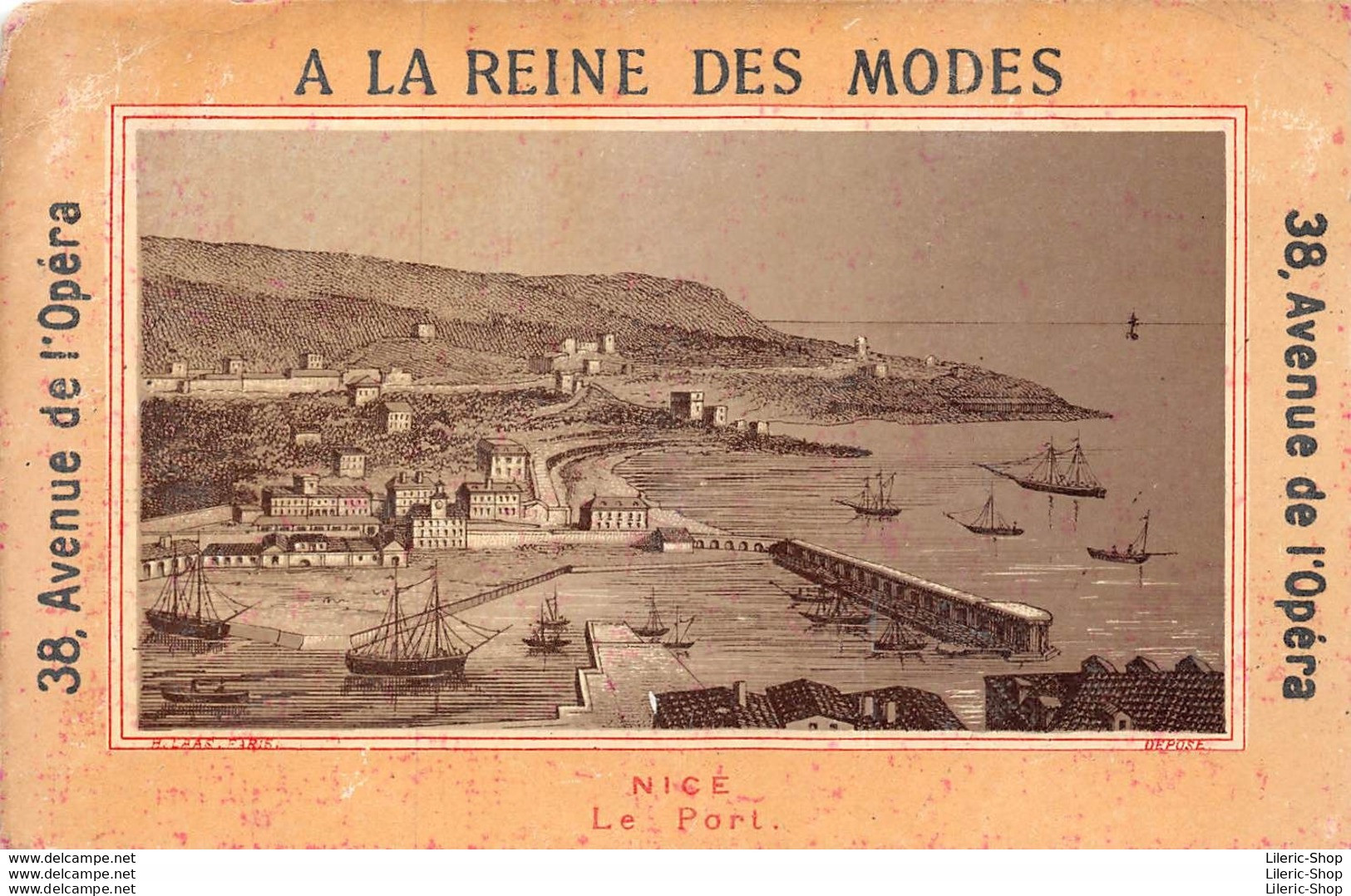 LOT DE 5 CHROMOS "À LA REINE DES MODES" MAISON E. DEGON-POINTUDE -38 AVENUE DE L'OPÉRA PARIS  ♣♣♣ - Sonstige & Ohne Zuordnung