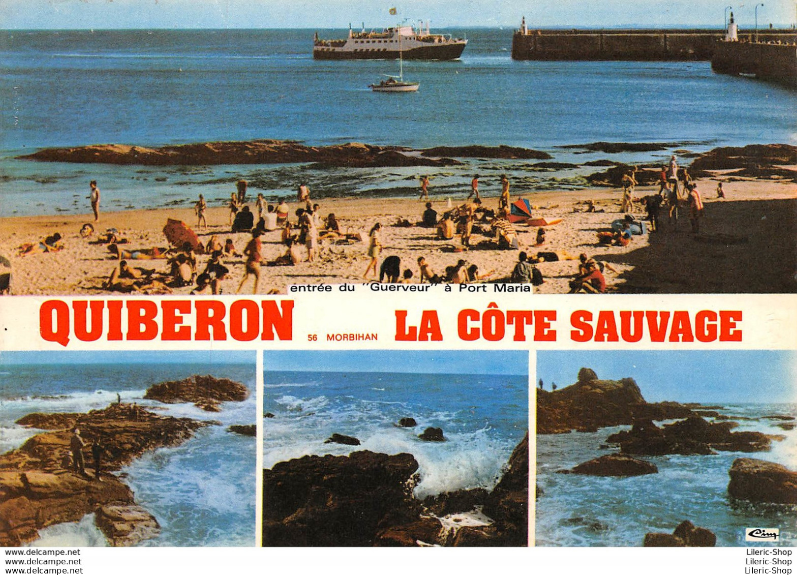 [56] QUIBERON -ENTRÉE DU FERRY «GUERVEUR »( 1966 Chantiers Et Ateliers De La Perrière) À PORT MARIA -CPM 1980 ♥♥♥ - Quiberon