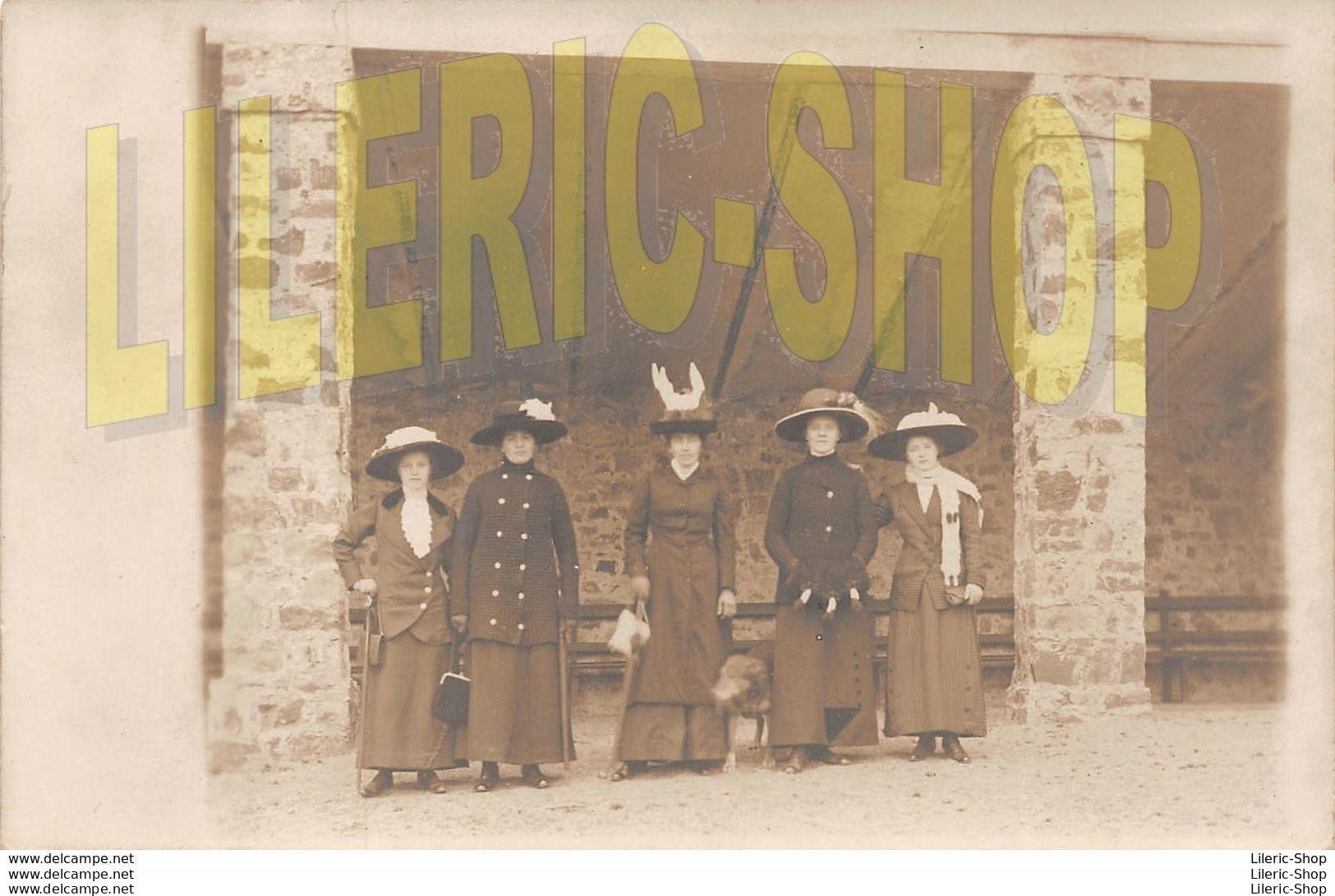 # Mode # Chapeau # Vintage Clothing - Carte-photo De 5 Jeunes Femmes Habillées Et Coiffées Pour Une Sortie  ± 1910 ♥♥♥ - Fashion
