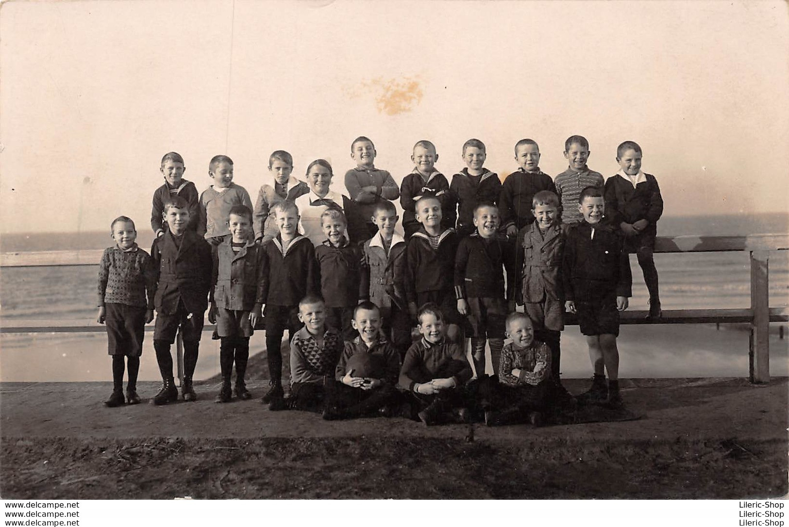 ENFANTS KINDER CHILDREN - ALLEMAGNE DEUTCHLAND - CARTE PHOTO -  «HERBST 1929»  ♦♦♦ - Grupo De Niños Y Familias