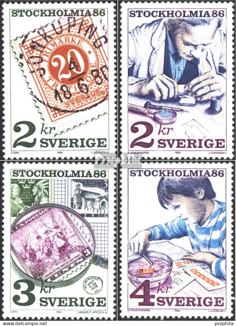 Schweden 1372-1375 (kompl.Ausg.) Postfrisch 1986 STOCKHOLMIA 86 (IV) - Nuevos