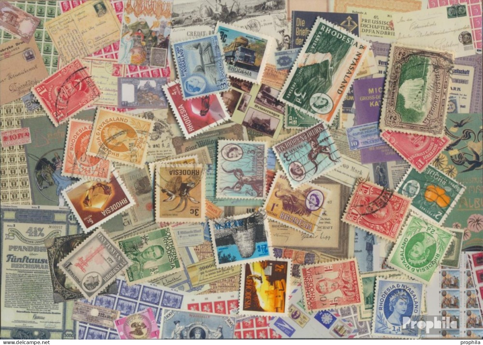 Rhodesien Und Nyassaland Briefmarken-25 Verschiedene Marken - Rhodesia & Nyasaland (1954-1963)
