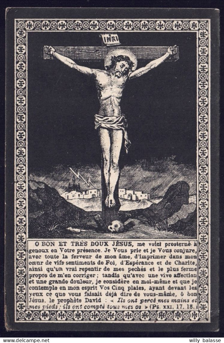 +++ Image Religieuse - Image Pieuse - Décès - MALRECHAUFFE - Hucorgne - BOSSIERES 1824 - 1900 // - Devotion Images