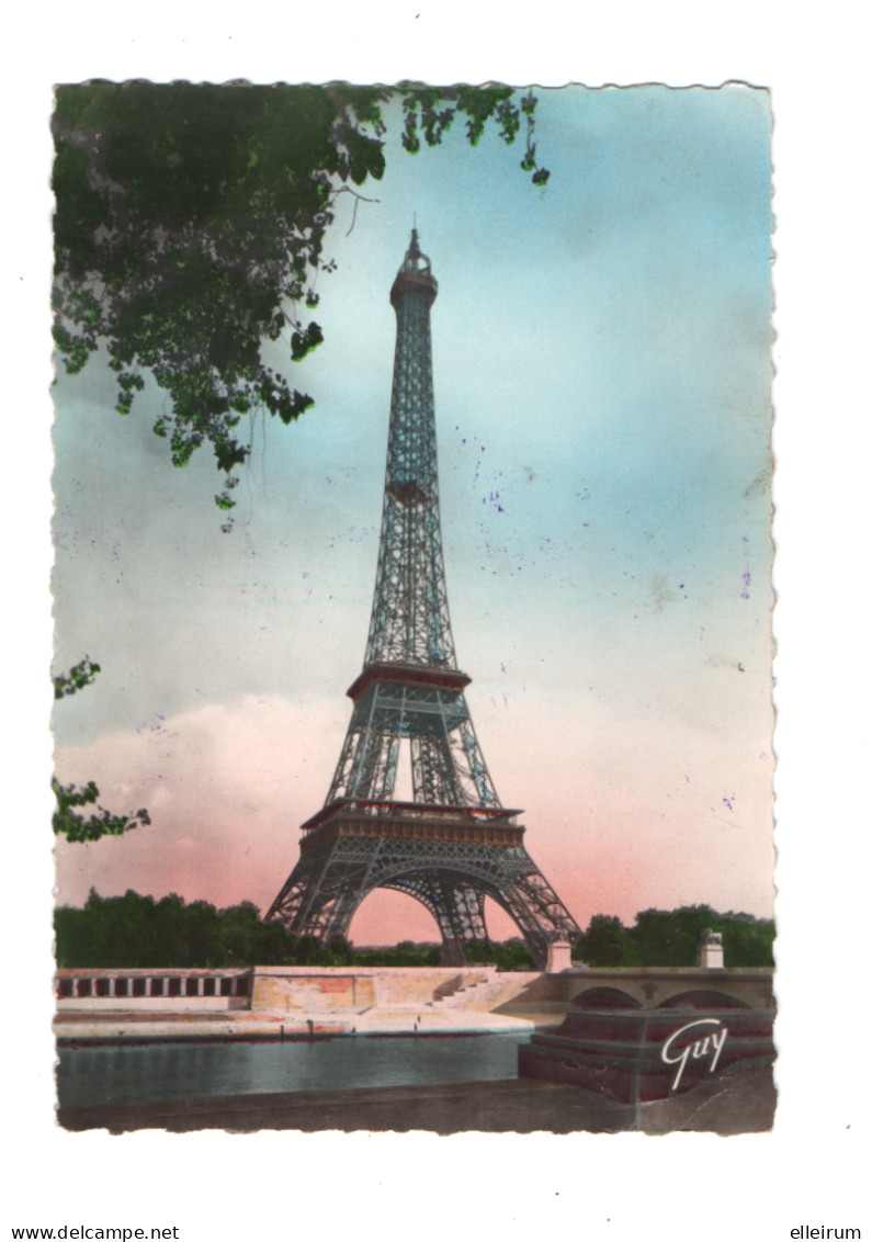 PARIS. SOUVENIR Du SOMMET De La TOUR EIFFEL. CACHET BLEU. 1947. - Eiffelturm