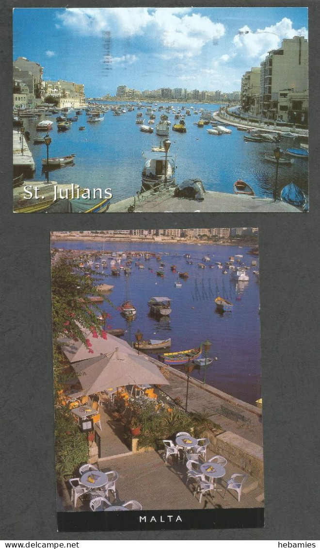 St. JULIAN's - 2 Postcards - MALTA - - Malte