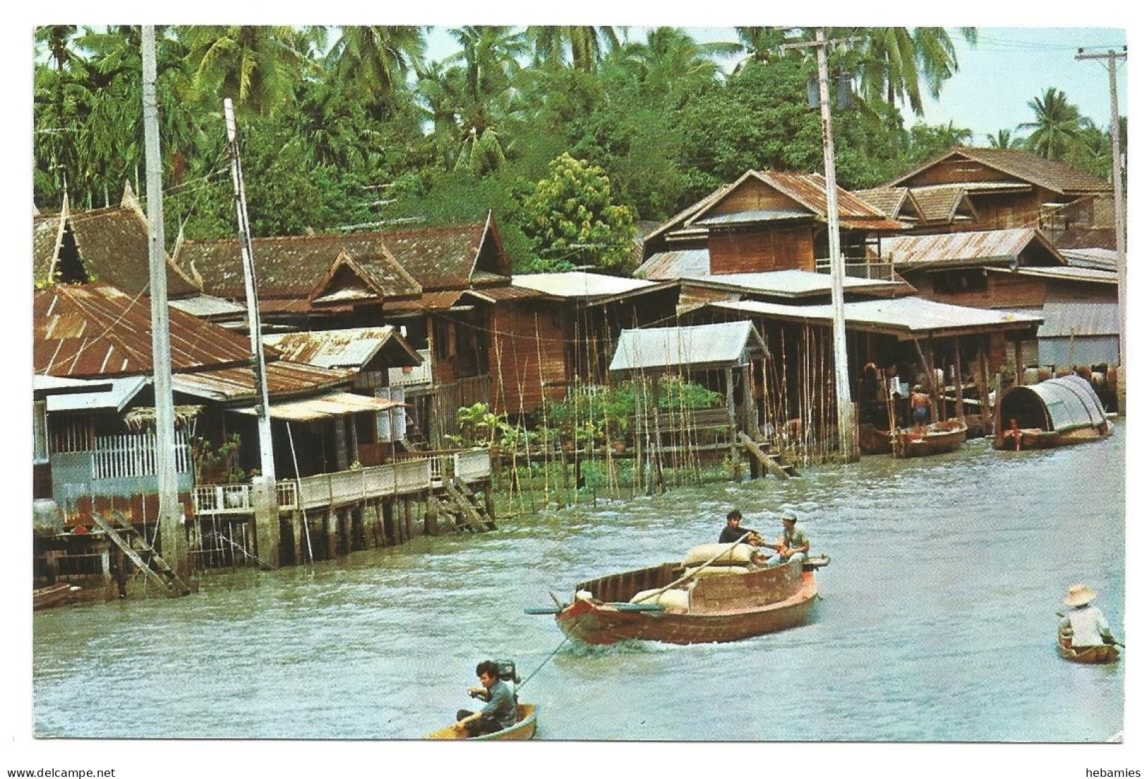 A View Of A Group Of VILLAGERS HOUSES -  KHLONG - THAILAND - - Thaïlande