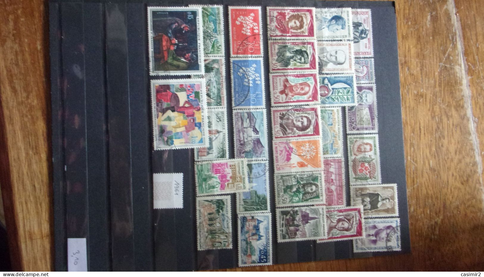 PRIX UNIQUE 0.10€ FRANCE ANNEE 1961 LOT 2 - Lots & Kiloware (max. 999 Stück)