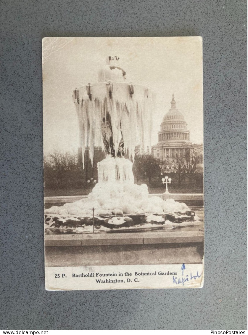 Bartholdi Fountain In The Botanical Gardens Washington D.C. Carte Postale Postcard - Washington DC