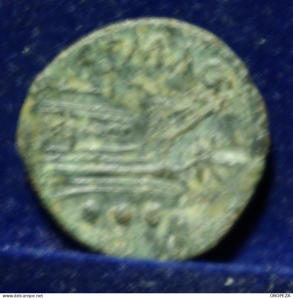 80  -  BONITO  CUADRANTE  DE  JANO - SERIE SIMBOLOS -   MARIPOSA  - MBC - Republic (280 BC To 27 BC)
