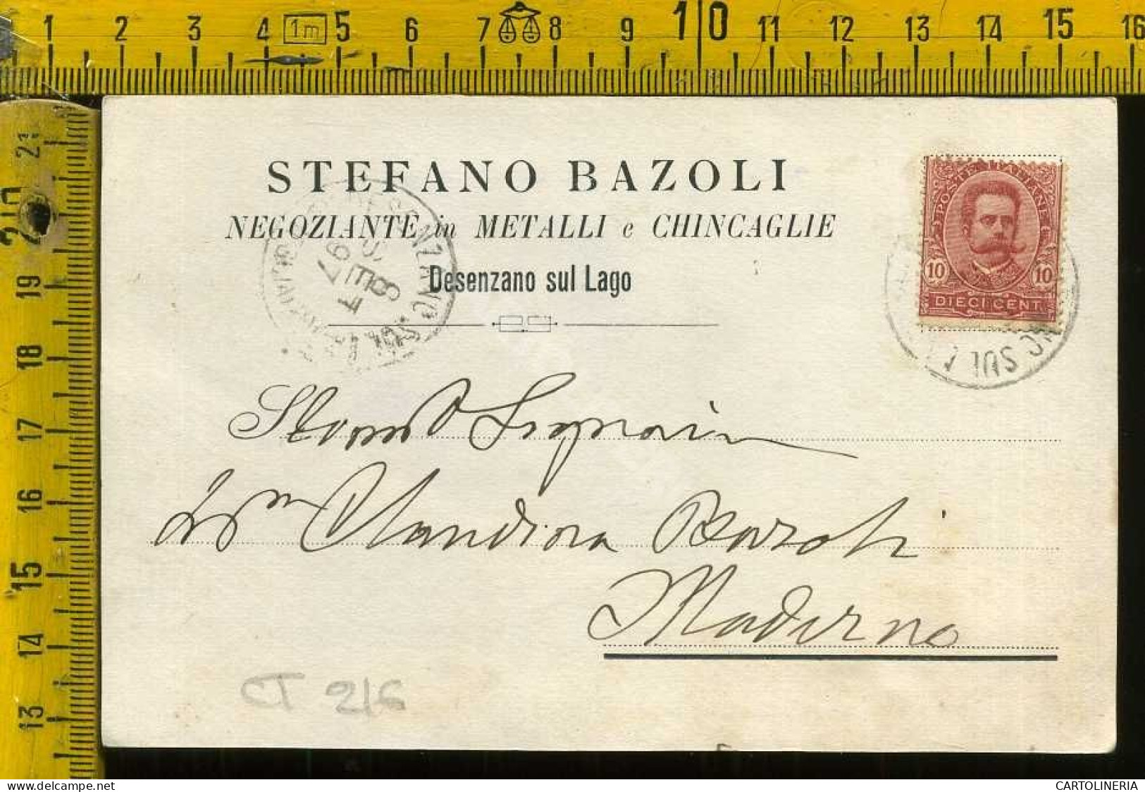 Brescia  Desenzano Sul Lago - Stefano Bazoli - Negoziante In Metalli E Chincaglie  - Brescia