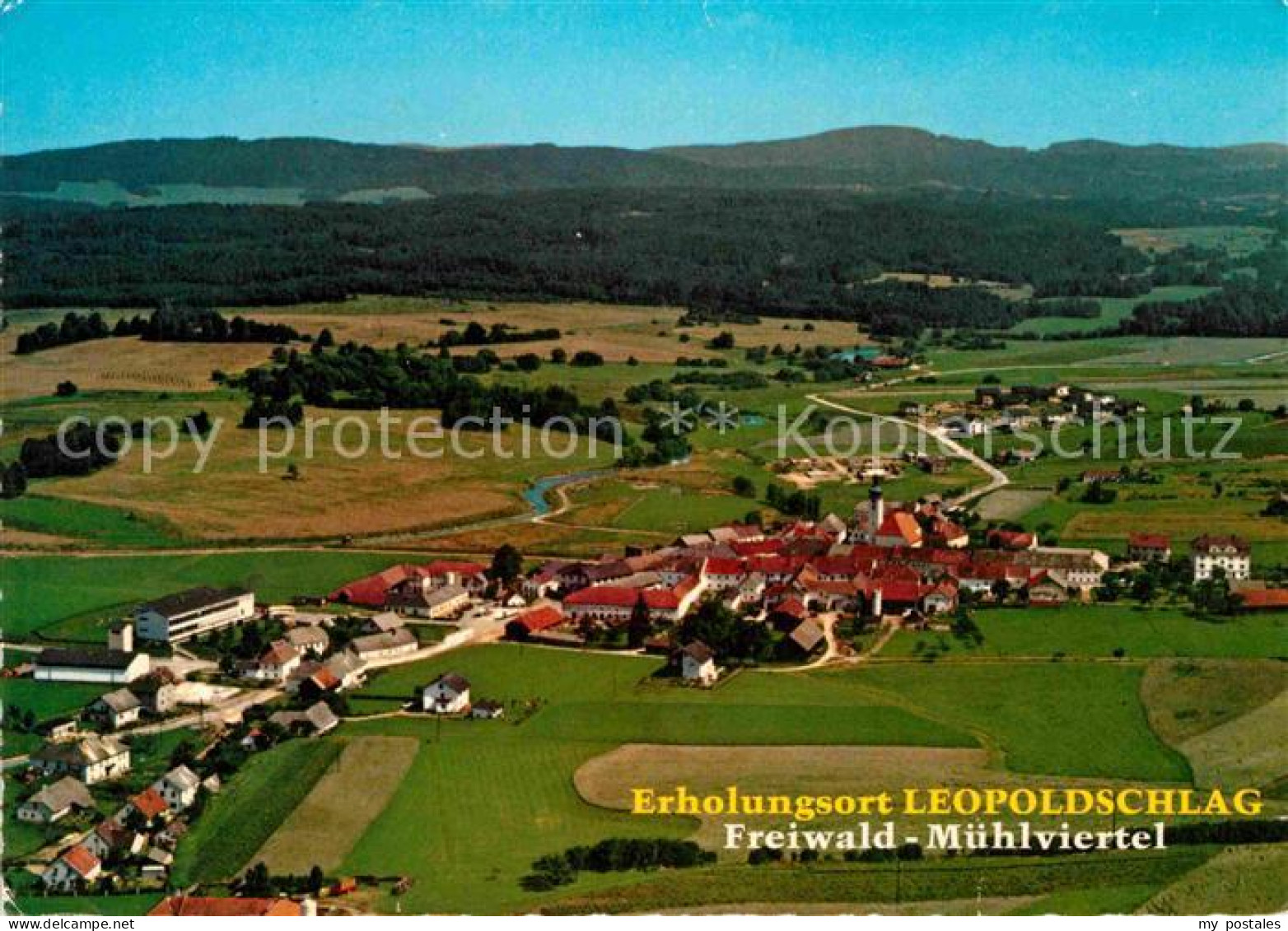 72680599 Leopoldschlag Freiwald Muehlviertel Fliegeraufnahme Leopoldschlag - Sonstige & Ohne Zuordnung