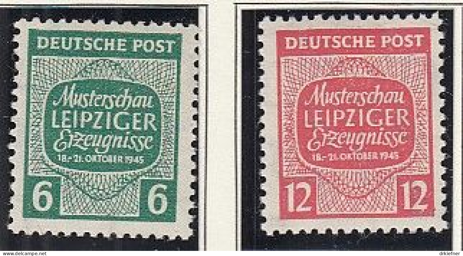 SBZ  124-125 Y, Postfrisch **, Leipziger Erzeugnisse, 1945 - Mint