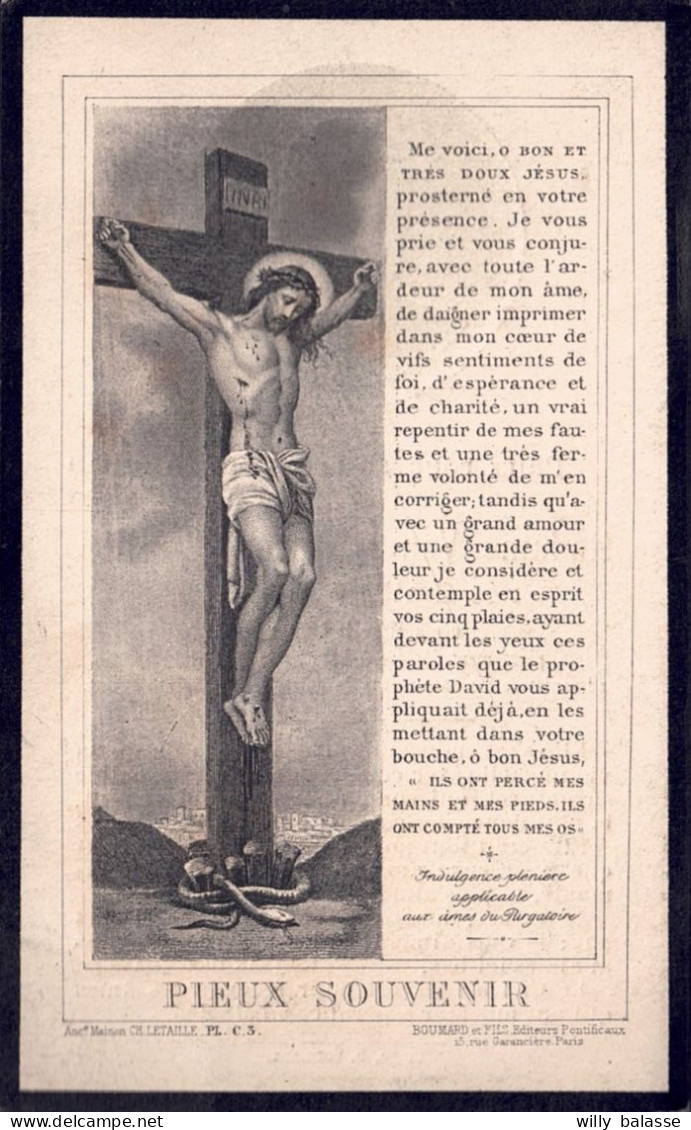 +++ Image Religieuse - Image Pieuse - Décès - ROCOUR - MARCHOT - LIEGE 1836 - MARCOUR 1915  - Ed. Boumard // - Images Religieuses