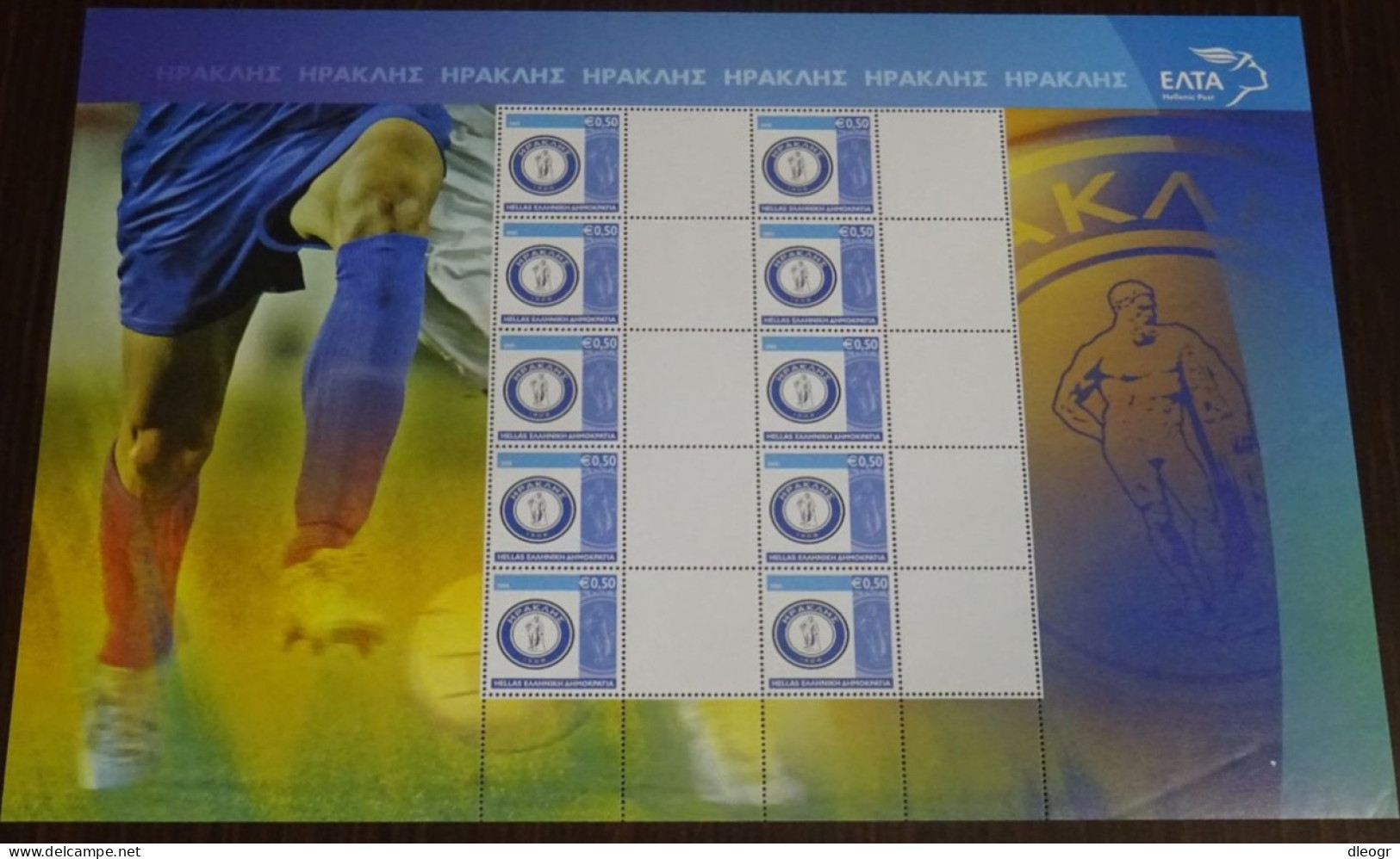 Greece 2005 Sports Clubs SET Of 5 Personalized Sheet With Blank Labels MNH - Unused Stamps