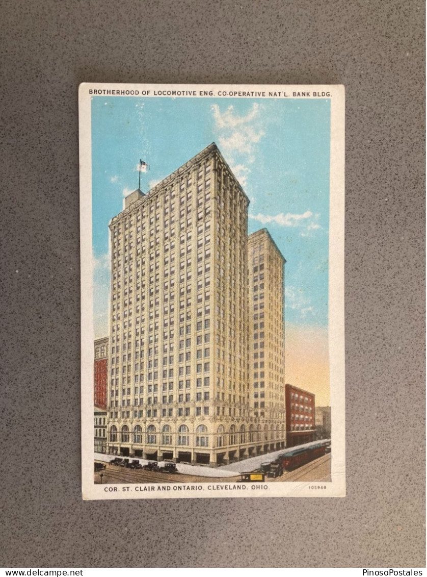 Brotherhood Of Locomotive Eng. Co-Operative National Bank Building Carte Postale Postcard - Cleveland