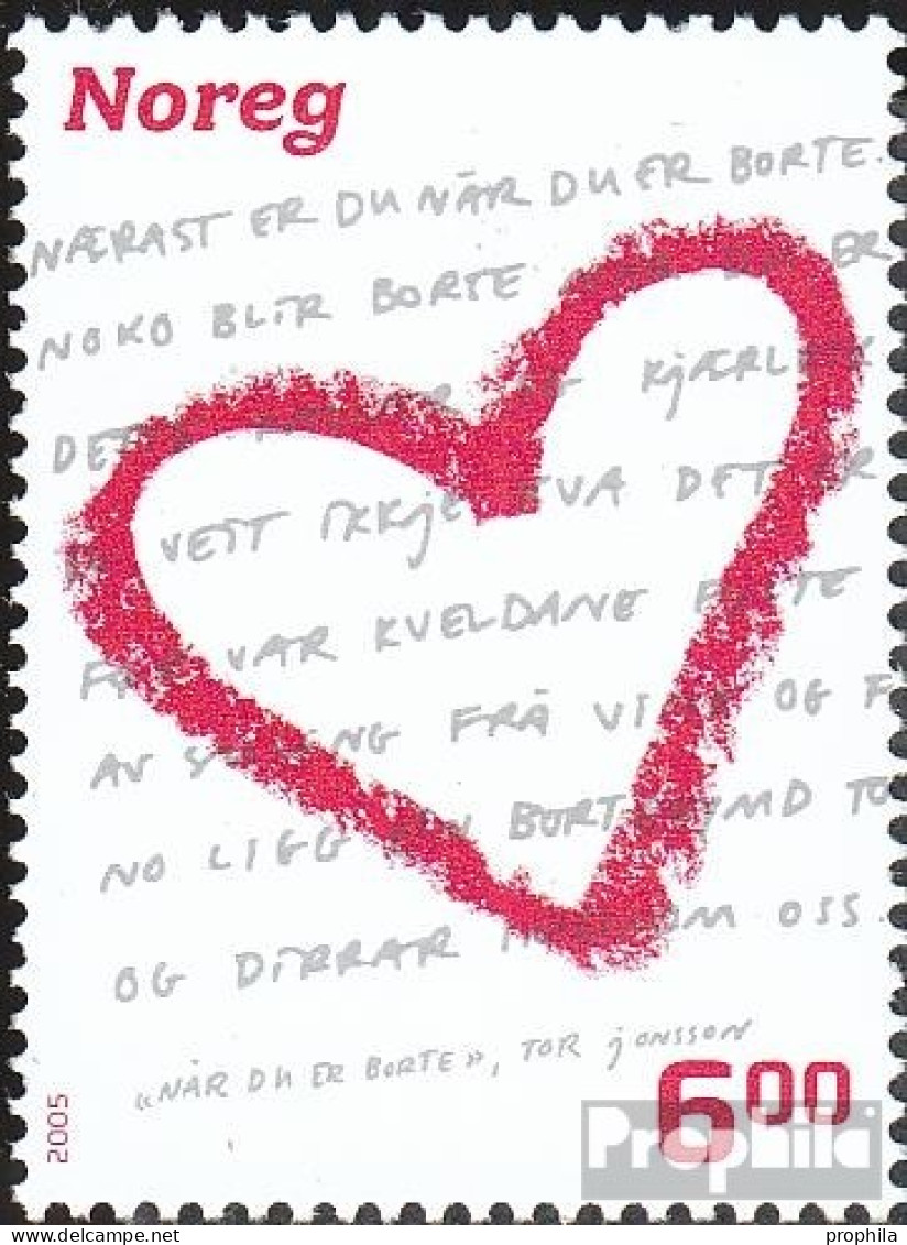 Norwegen 1522 (kompl.Ausg.) Postfrisch 2005 Valentinstag - Unused Stamps
