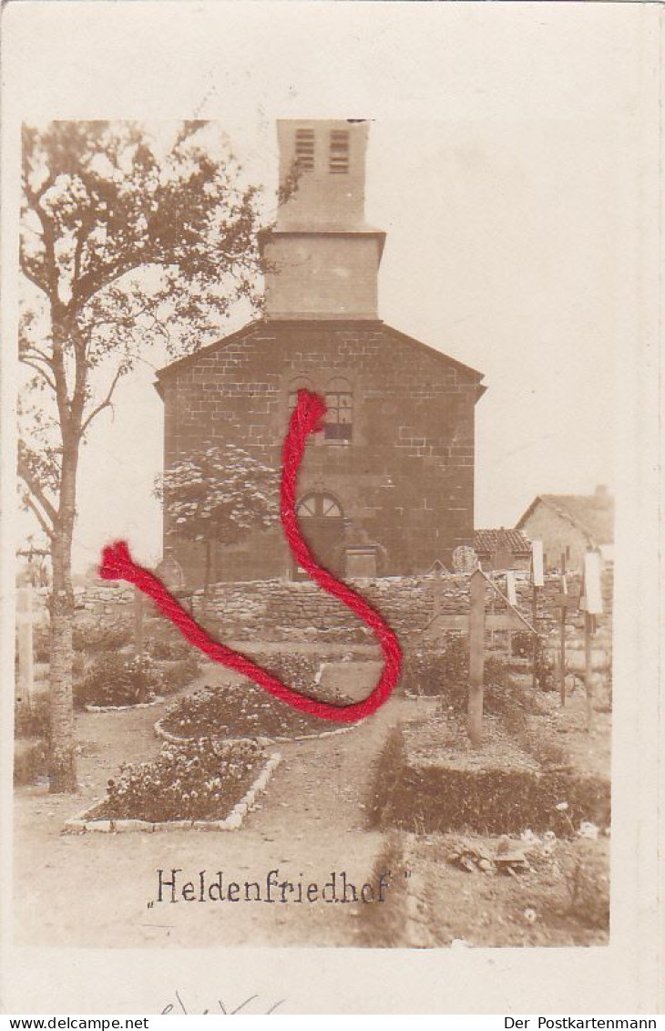 / 55 / - IVOIRY   Kirche Und Heldenfriedhof Cimetière Carte Photo Allemande 1° Guerre - Autres & Non Classés