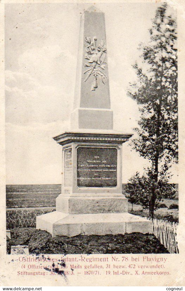 Flavigny  - Vionville - Denkmal 1870 - Autres & Non Classés