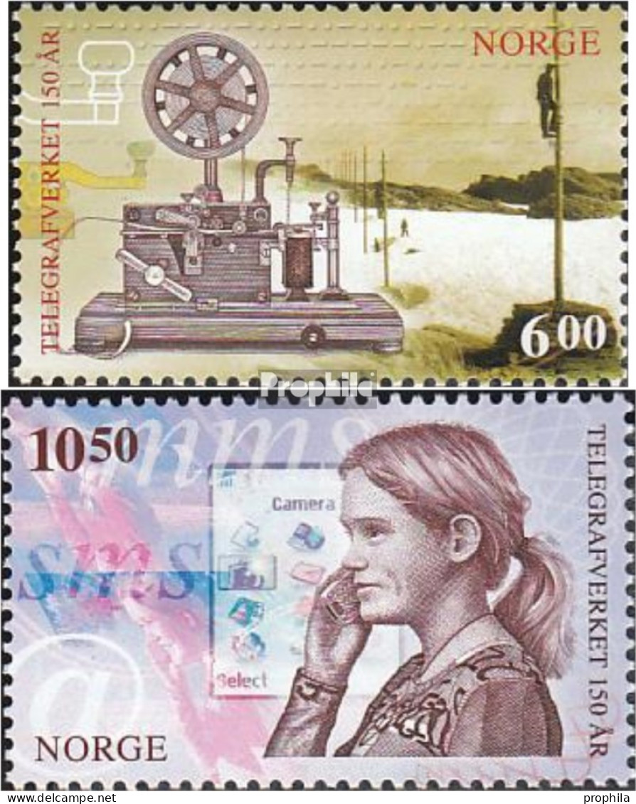 Norwegen 1550-1551 (kompl.Ausg.) Postfrisch 2005 Telegraphiedienst - Unused Stamps