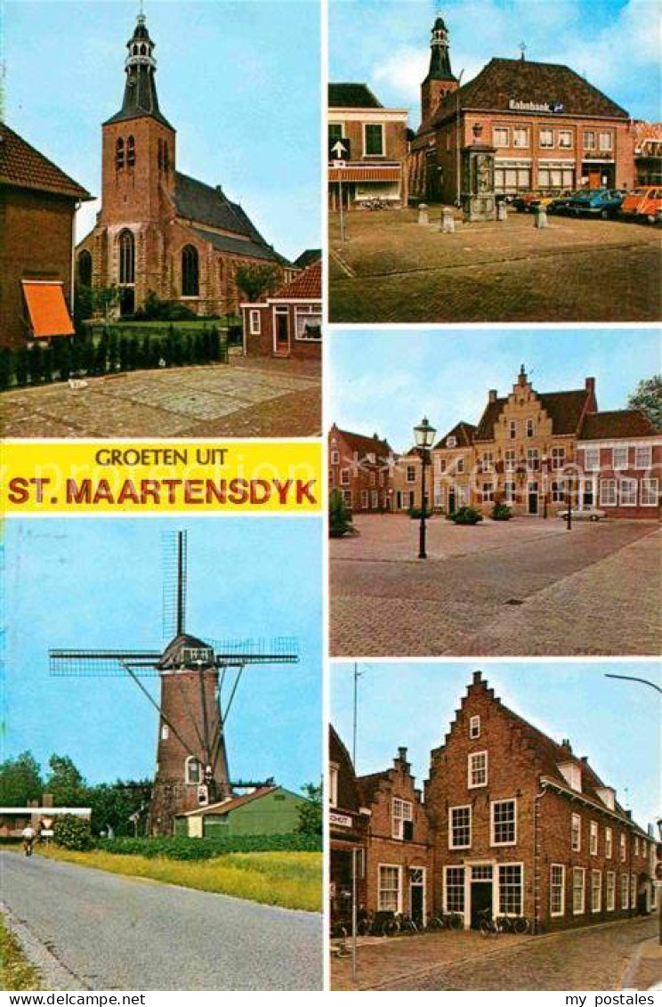 72679363 St Maartensdijk Kirche Rathaus Windmuehle St Maartensdijk - Sonstige & Ohne Zuordnung