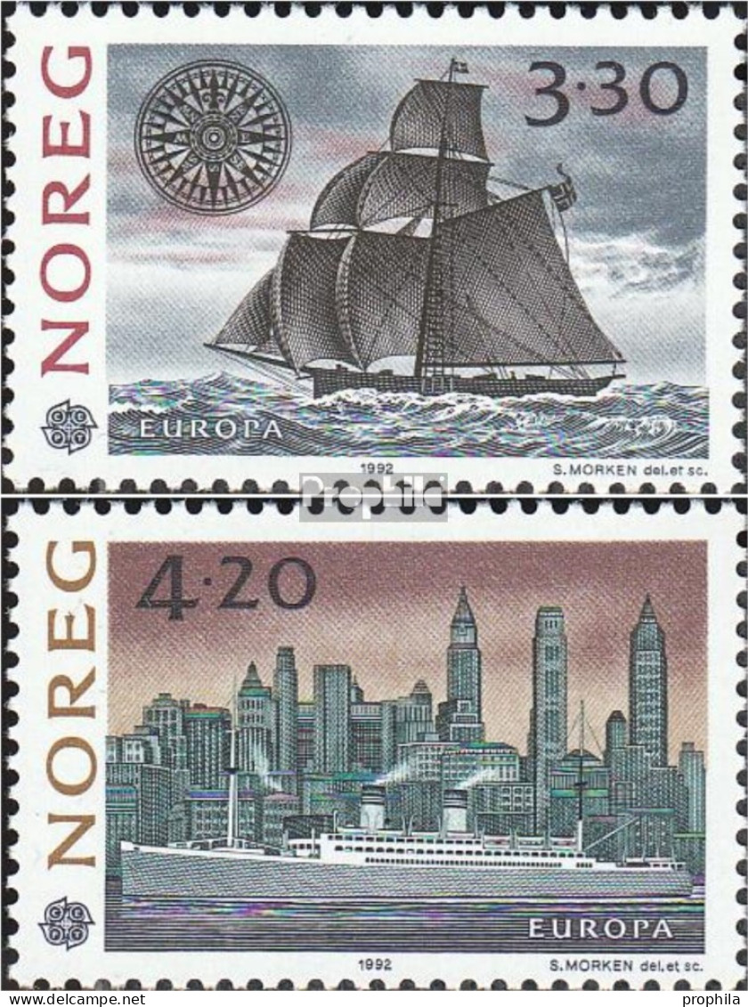 Norwegen 1096-1097 (kompl.Ausg.) Postfrisch 1992 Europa - Unused Stamps