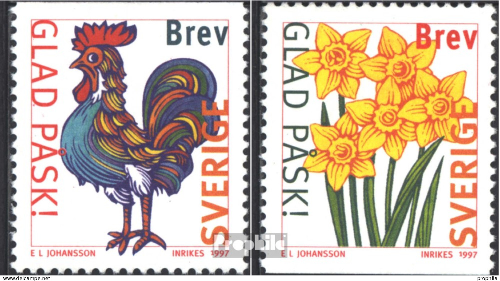 Schweden 1992-1993 (kompl.Ausg.) Postfrisch 1997 Ostern - Neufs