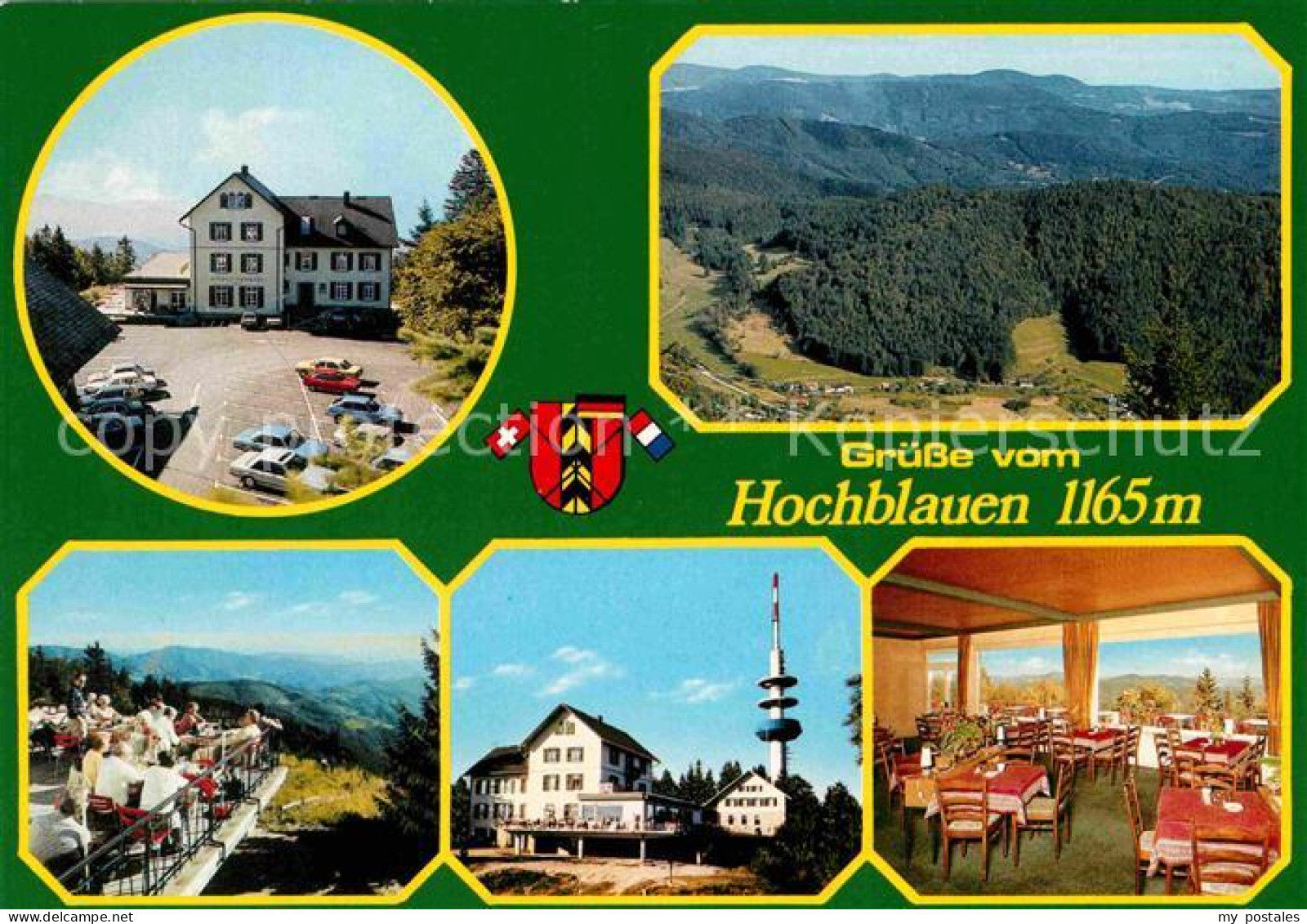 72678738 Badenweiler Hotel Berghaus Hochblauen Restaurant Terrasse Sender Schwar - Badenweiler