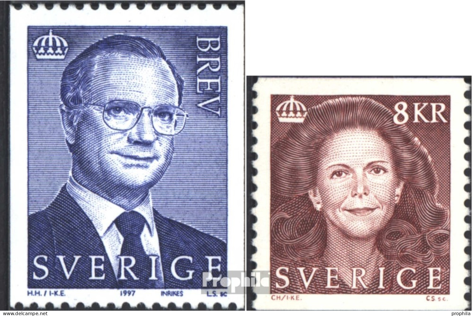 Schweden 1994-1995 (kompl.Ausg.) Postfrisch 1997 Freimarken - Unused Stamps