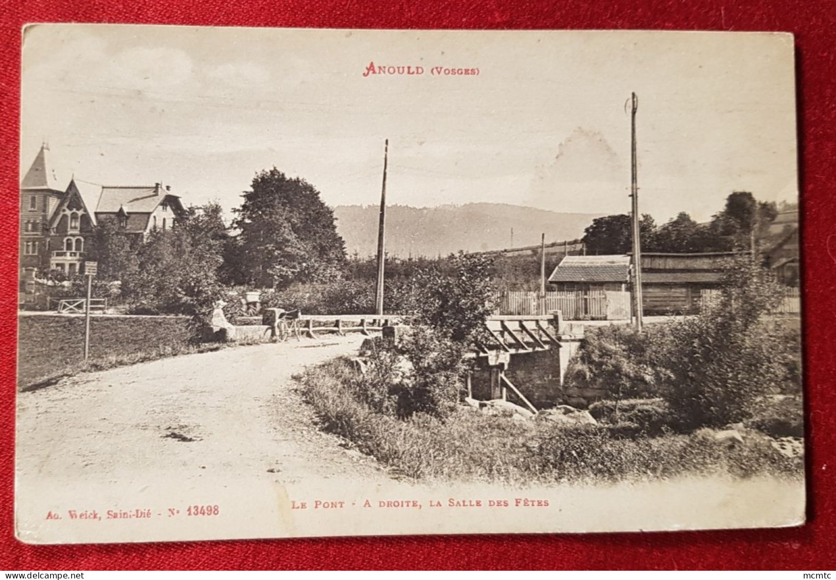 CPA - Anouls -(Vosges) - Le Pont : à Droite , La Salle Des Fêtes - Anould