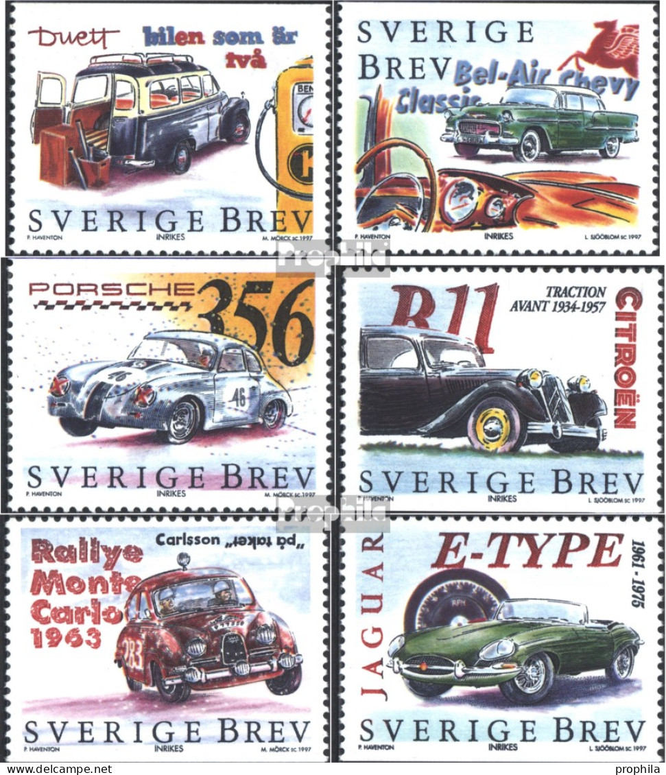 Schweden 2019-2024 (kompl.Ausg.) Postfrisch 1997 Klassische Automobile - Neufs