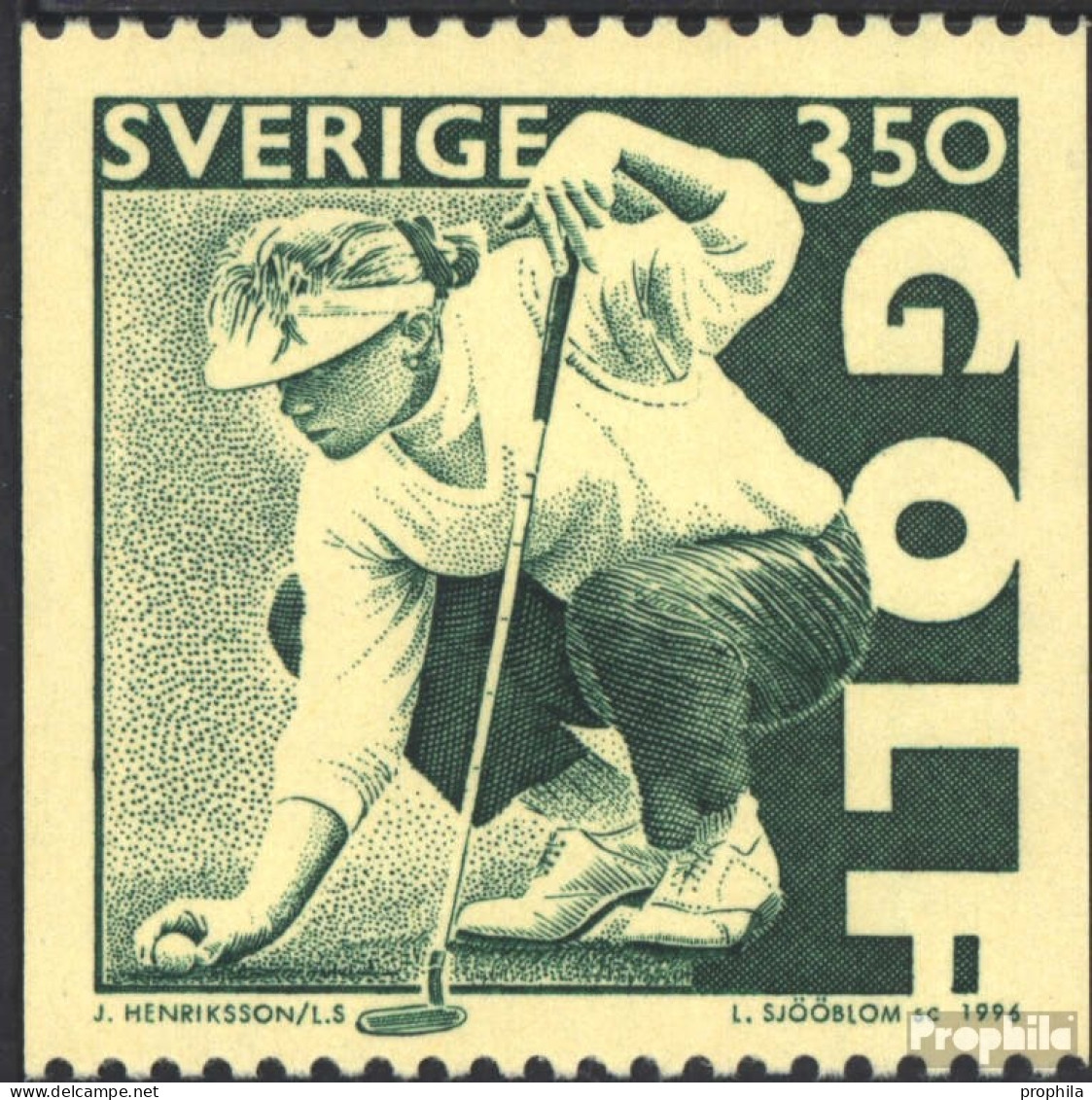 Schweden 1963 (kompl.Ausg.) Postfrisch 1996 Golfsport - Ungebraucht