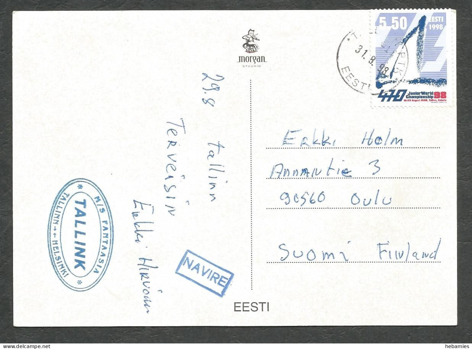 ESTONIAN CASTLES - Special Ship Stamped M/S FANTASIA / TALLINK - ESTONIA - EESTI - - Kastelen