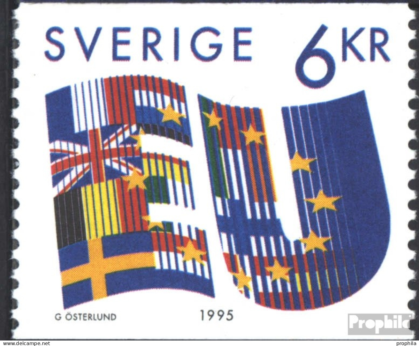 Schweden 1880 (kompl.Ausg.) Postfrisch 1995 Europäische Union - Nuovi