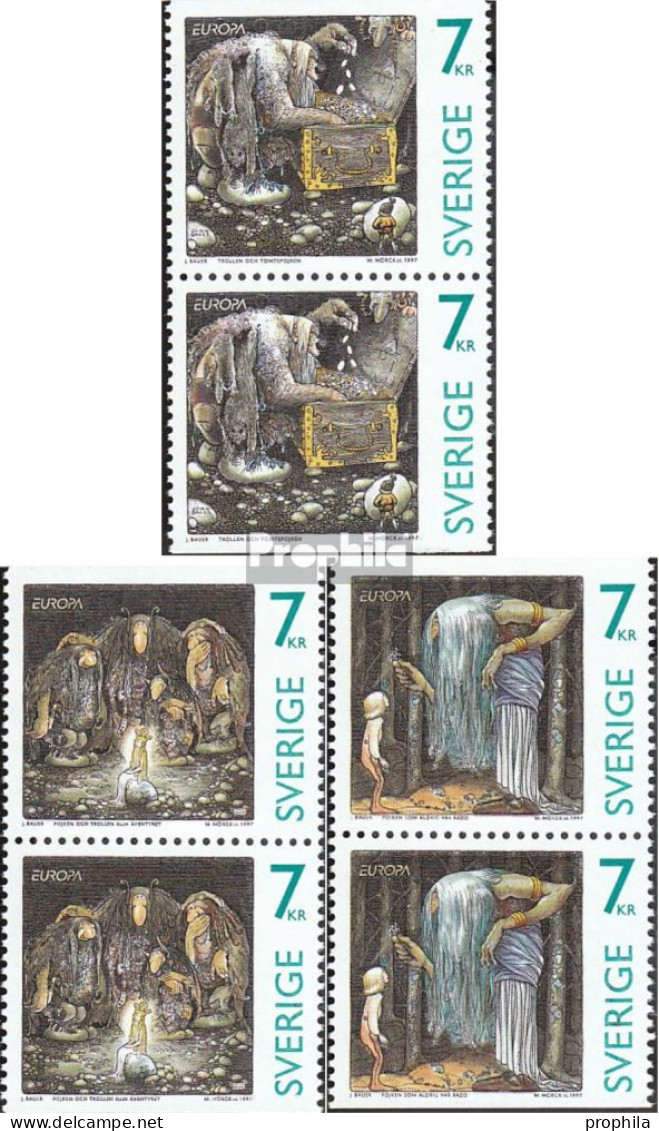 Schweden 2001Do/Du-2003Do/Du Paare (kompl.Ausg.) Postfrisch 1997 Sagen Und Legenden - Unused Stamps