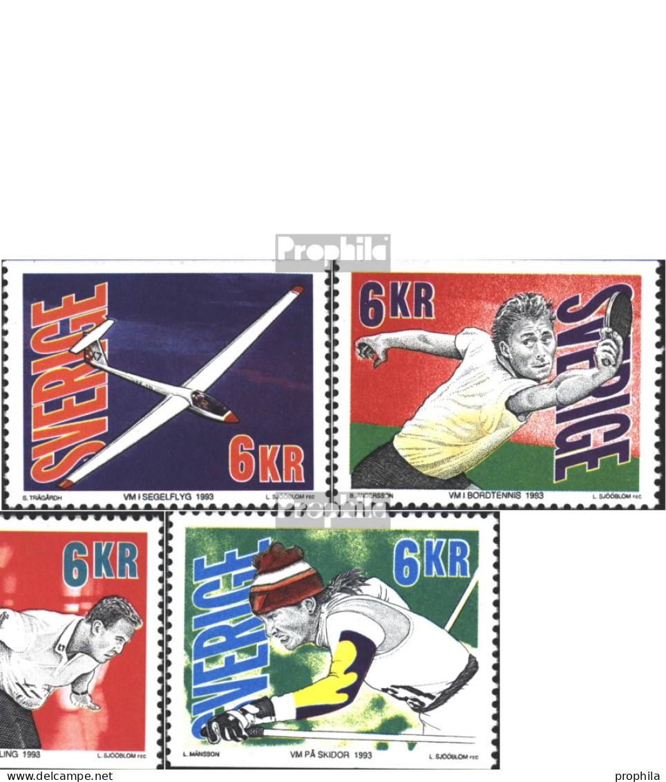 Schweden 1761-1766 (kompl.Ausg.) Postfrisch 1993 Sportmeisterschaften - Unused Stamps