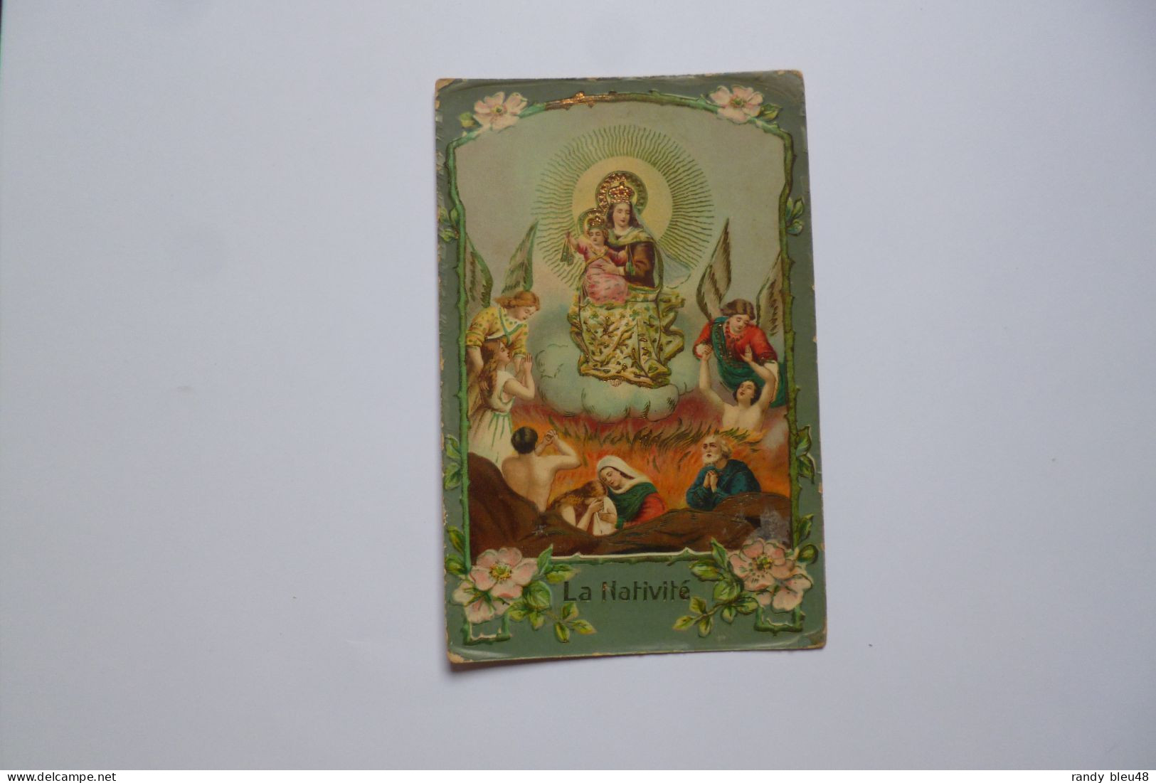 THEMES RELIGIEUX  -  La Nativité  -  Carte Chromo - Virgen Mary & Madonnas