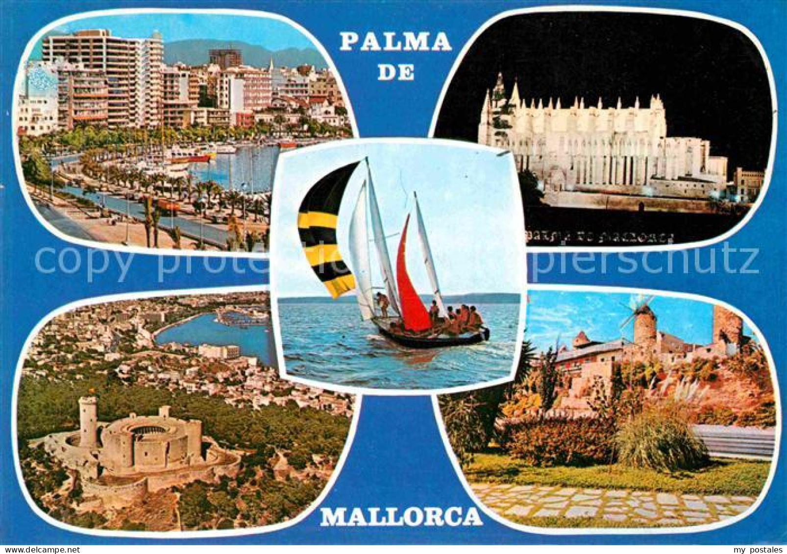 72676107 Palma De Mallorca Hafen Segeln Kathedrale La Seu  Palma De Mallorca - Other & Unclassified