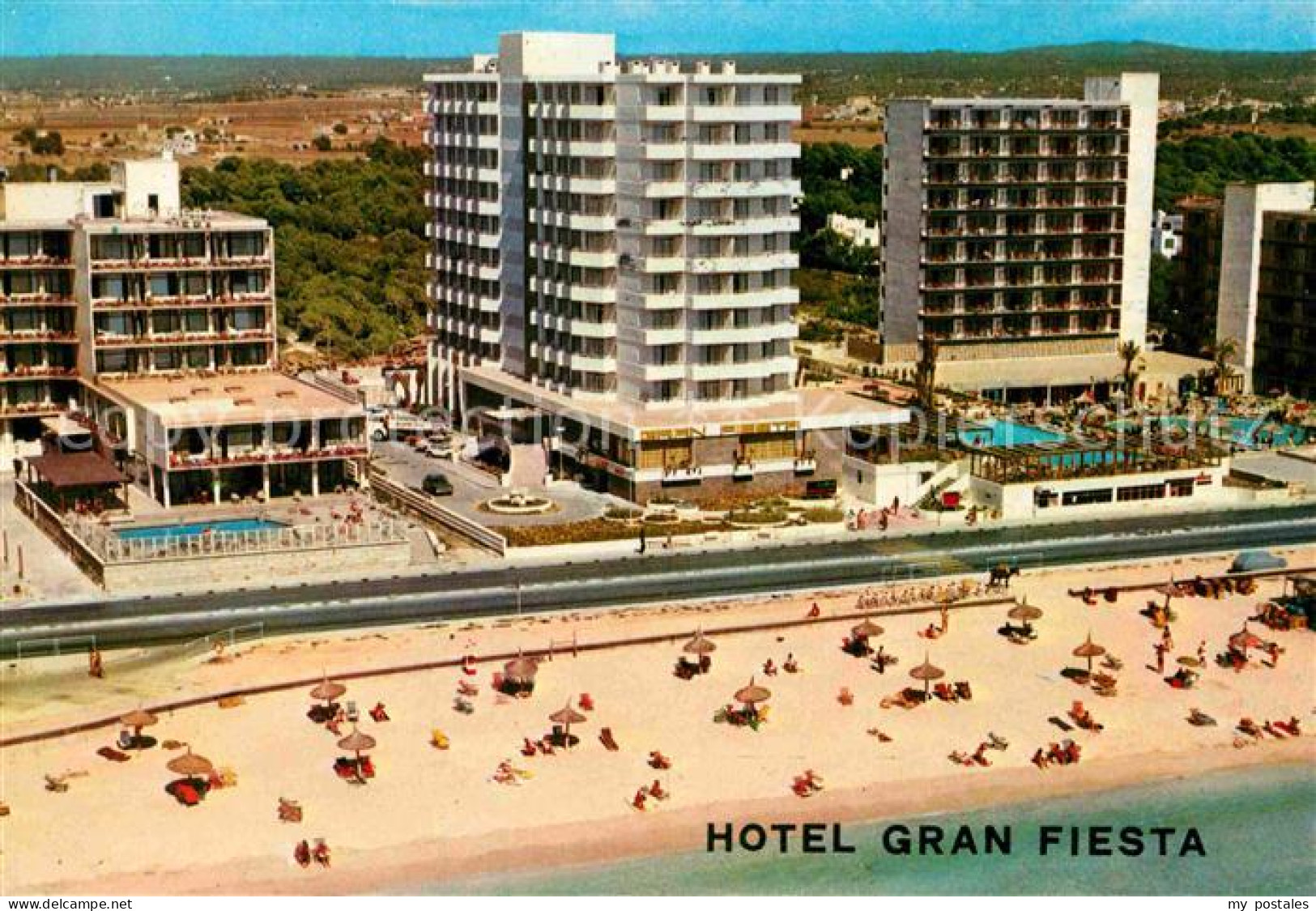 72675905 Playa De Palma Mallorca Fliegeraufnahme Hotel Gran Fiesta Mit Strand  - Other & Unclassified