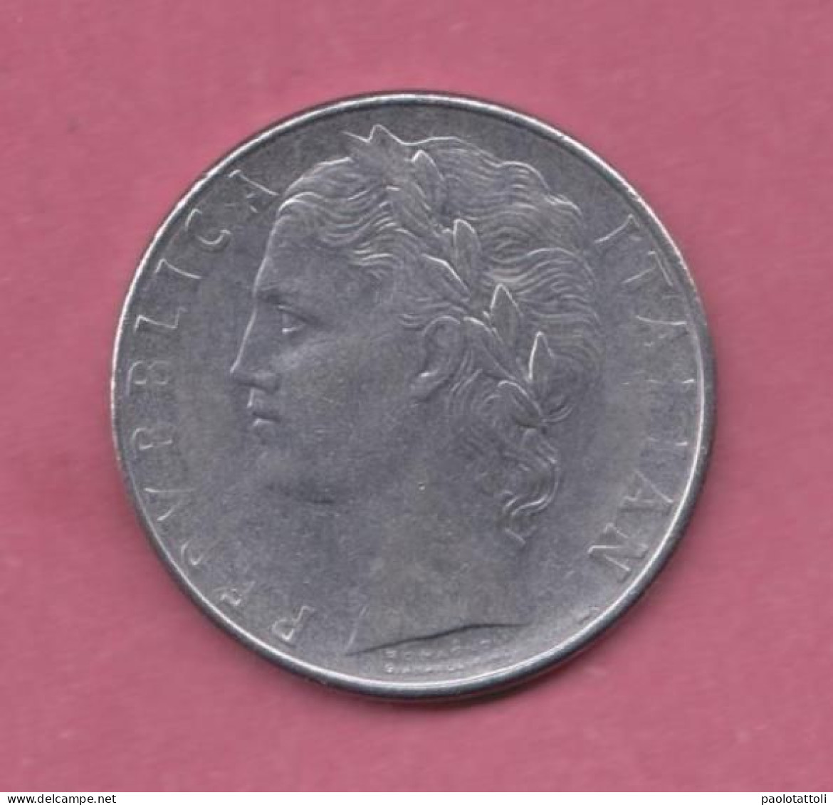 Italia, 1977- 100 Lire ( Large Type)- Acmonital- Obverse Allegory Of Italian Repubblic. Reverse Goddess Minerva- - 100 Lire