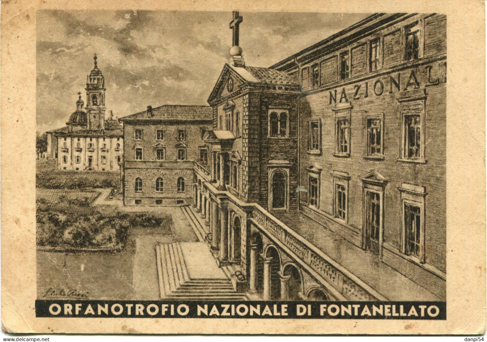 A361 - Cartolina Fontanellato (PR) - Orfanotrofio Nazionale Fontanellato - NON VIAGGIATA - Parma