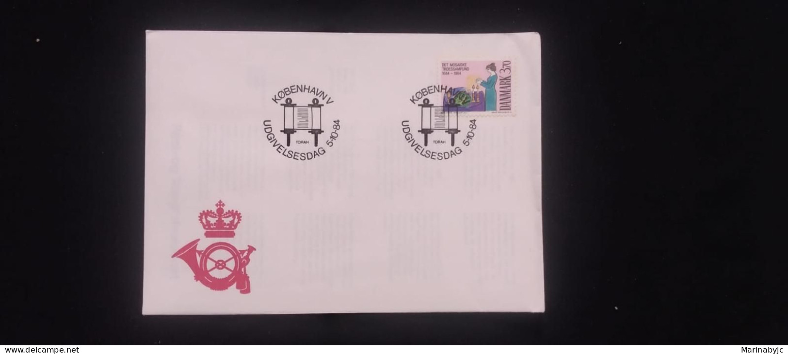 C) 1984. DENMARK. FDC. THE. MOSAIC FAITH SOCIETY. XF - Other & Unclassified