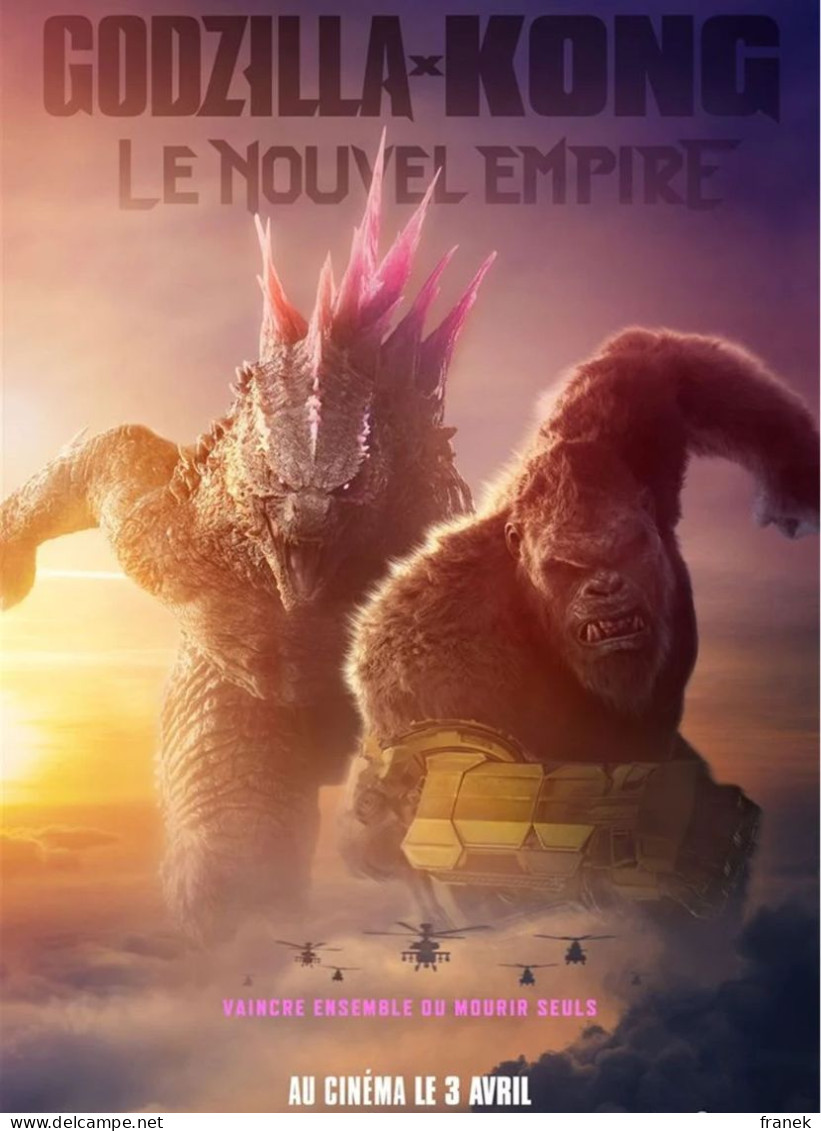 Affiche De Cinéma " GODZILLA X KONG - LE NOUVEL EMPIRE " FORMAT 40 X 60 CM - Affiches & Posters