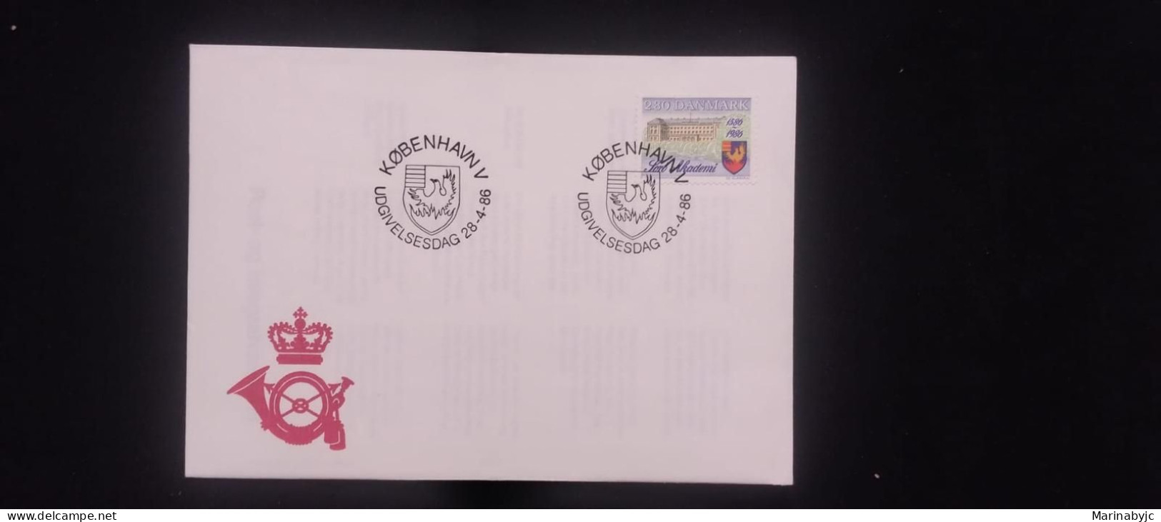 C) 1986. DENMARK. FDC. ACADEMIC FORUM. XF - Autres & Non Classés